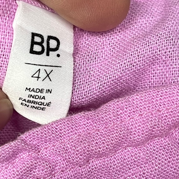 BP NWT Purple Tulip Crop Tank 4X - Picture 2 of 3